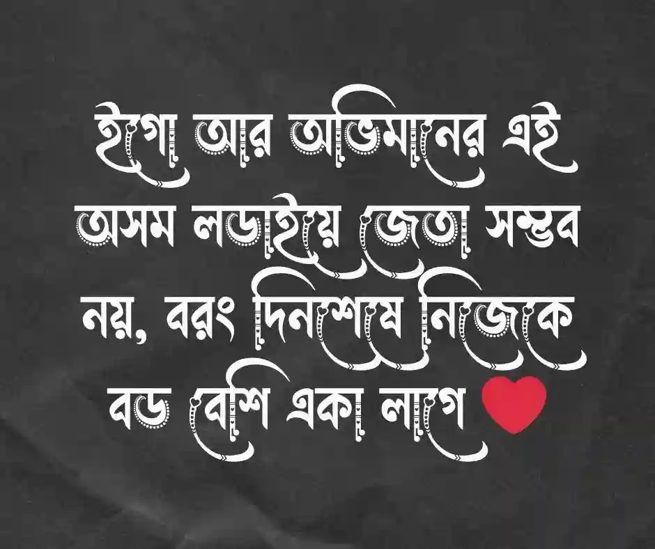 অভিমান ইগো নিয়ে উক্তি