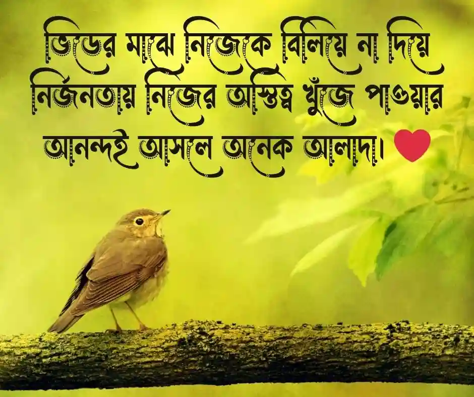 একা একা পথ চলা নিয়ে উক্তি