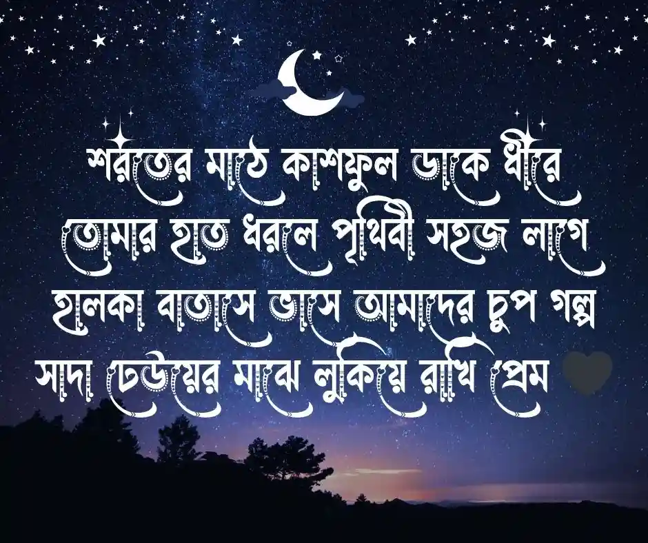 কাশফুল নিয়ে প্রেমের কবিতা