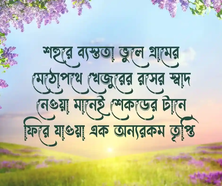 খেজুরের রস নিয়ে ক্যাপশন - খেজুরের রস নিয়ে স্ট্যাটাস