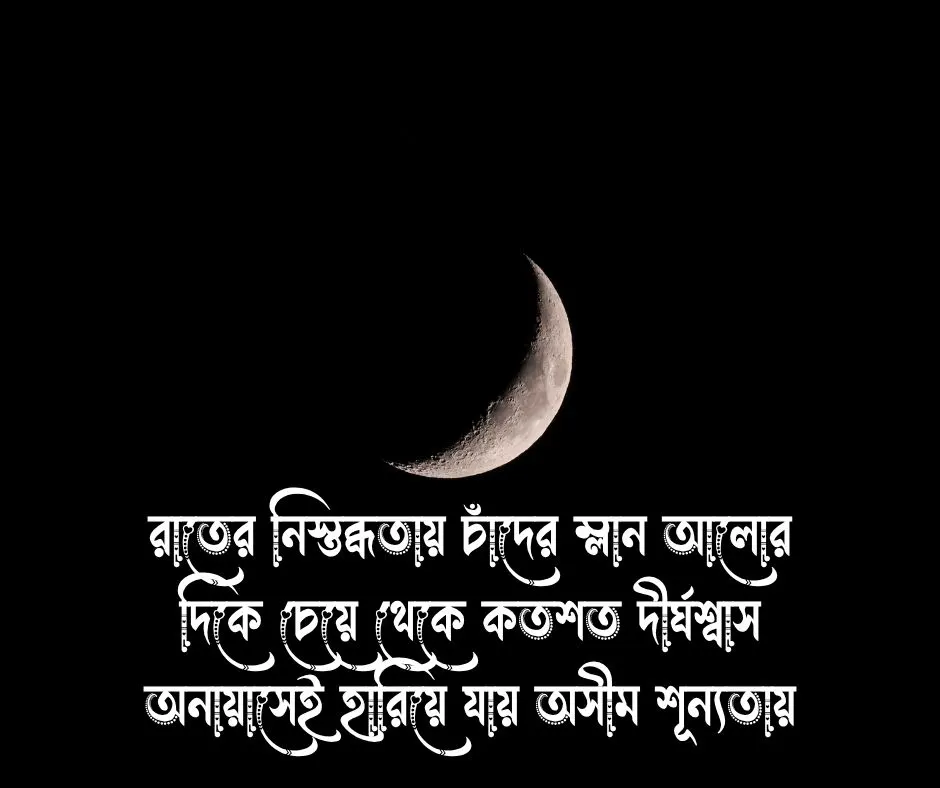 চাঁদ নিয়ে ক্যাপশন Sad