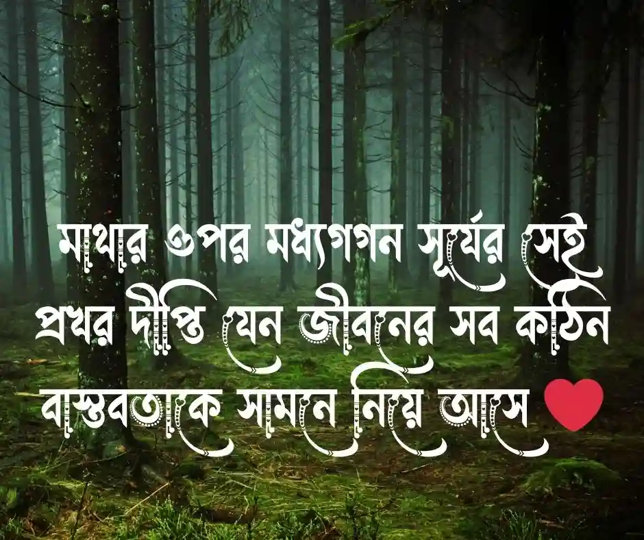 দুপুরের রোদ নিয়ে ক্যাপশন