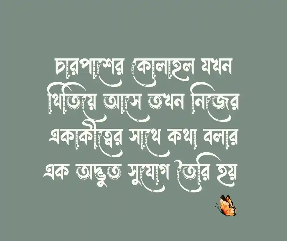 নিস্তব্ধতা নিয়ে উক্তি