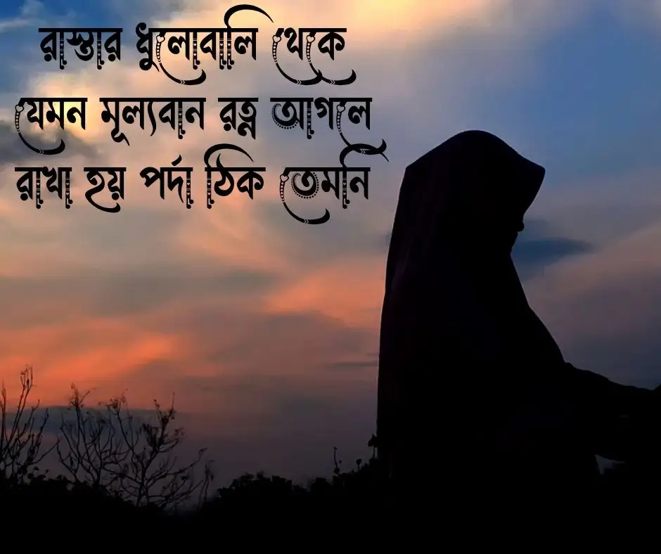 পর্দা নিয়ে স্ট্যাটাস পর্দা নিয়ে স্ট্যাটাস