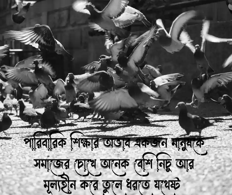 পারিবারিক শিক্ষার অভাব নিয়ে উক্তি