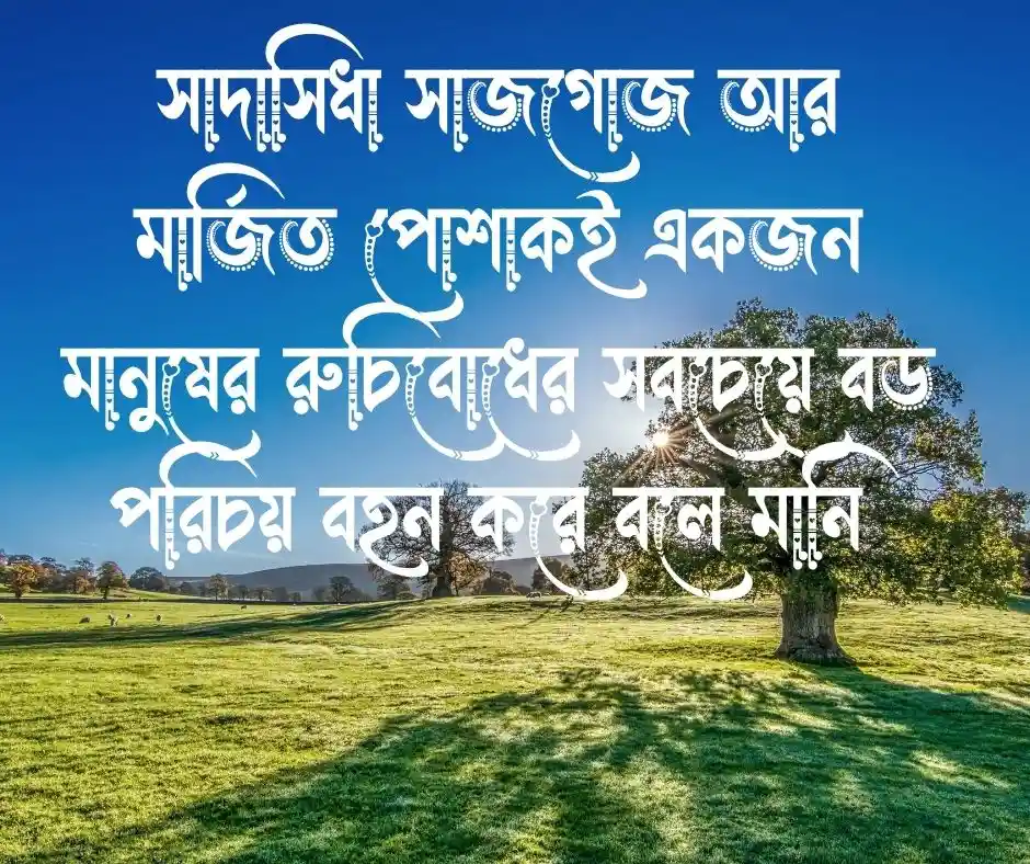 পোশাক নিয়ে ক্যাপশন