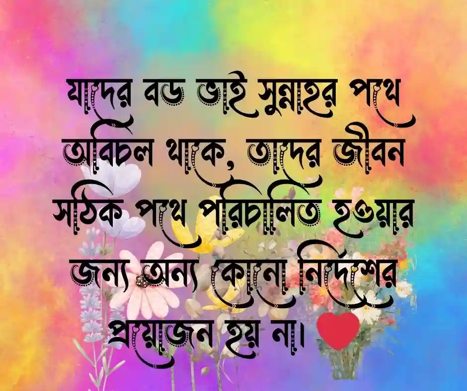 বড় ভাই নিয়ে ইসলামিক ক্যাপশন