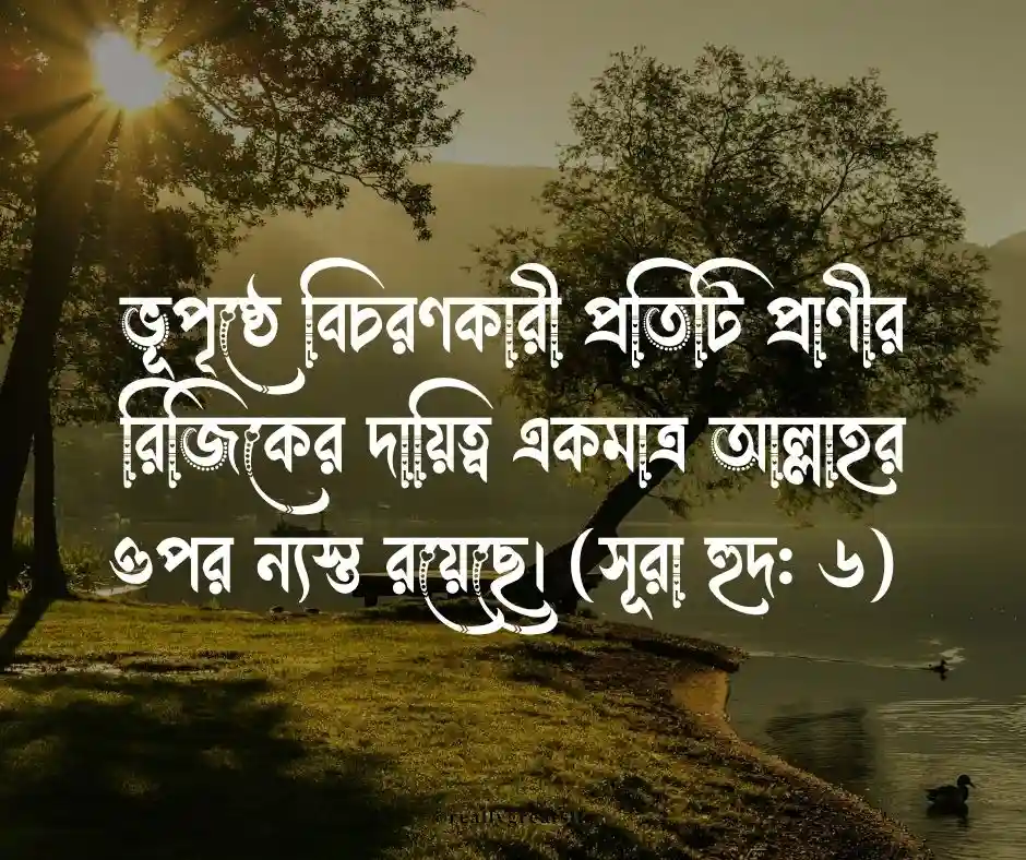 রিজিক নিয়ে কোরআনের আয়াত