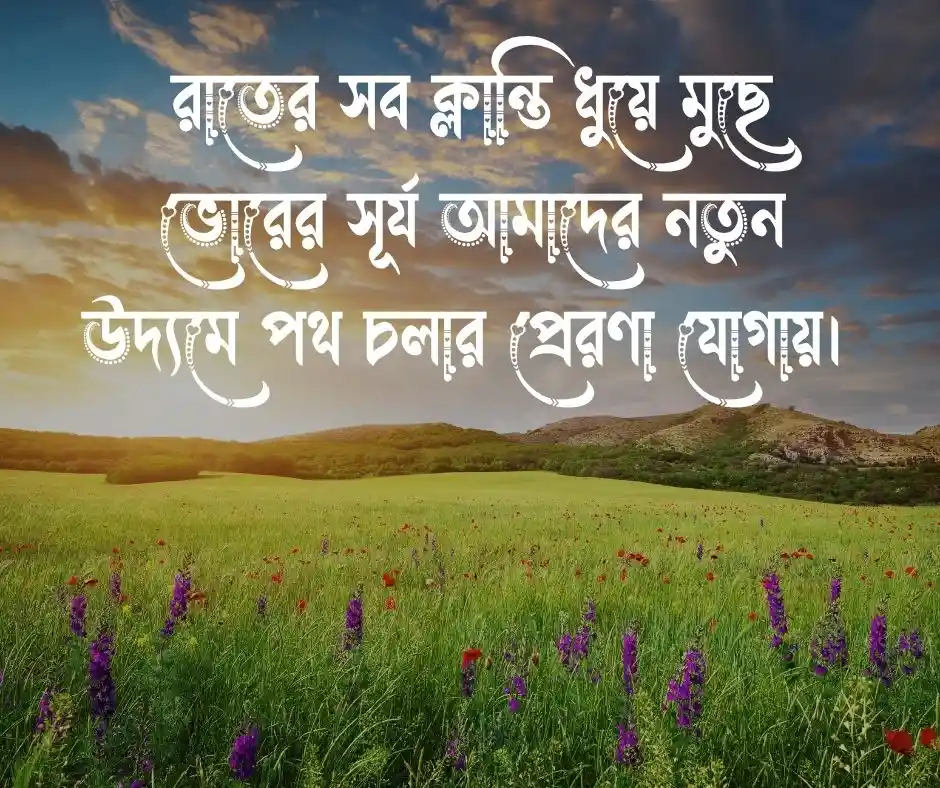 শুভ সকাল স্ট্যাটাস বাংলা