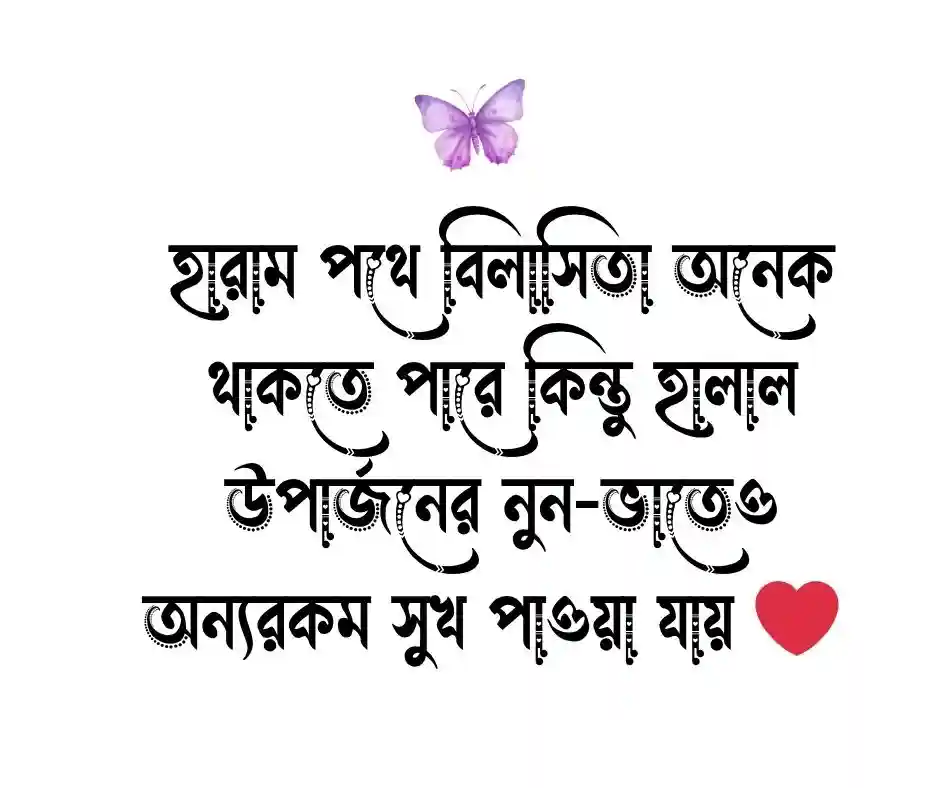 হালাল উপার্জন নিয়ে উক্তি