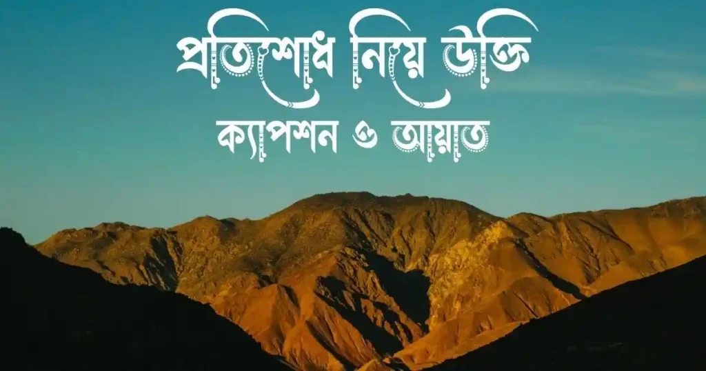 প্রতিশোধ নিয়ে উক্তি, ক্যাপশন ও আয়াত