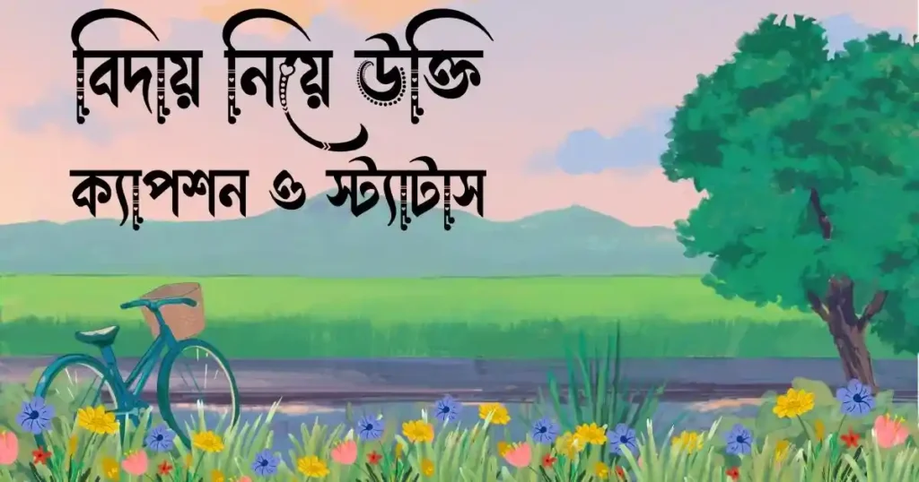 বিদায় নিয়ে উক্তি, ক্যাপশন ও স্ট্যাটাস