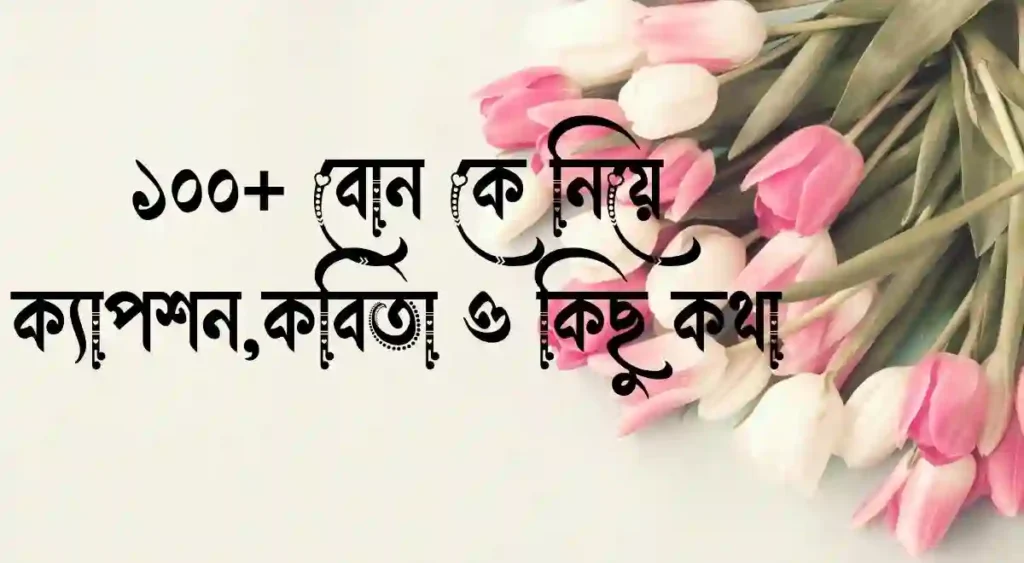 ১০০+ বোন কে নিয়ে ক্যাপশন,কবিতা ও কিছু কথা