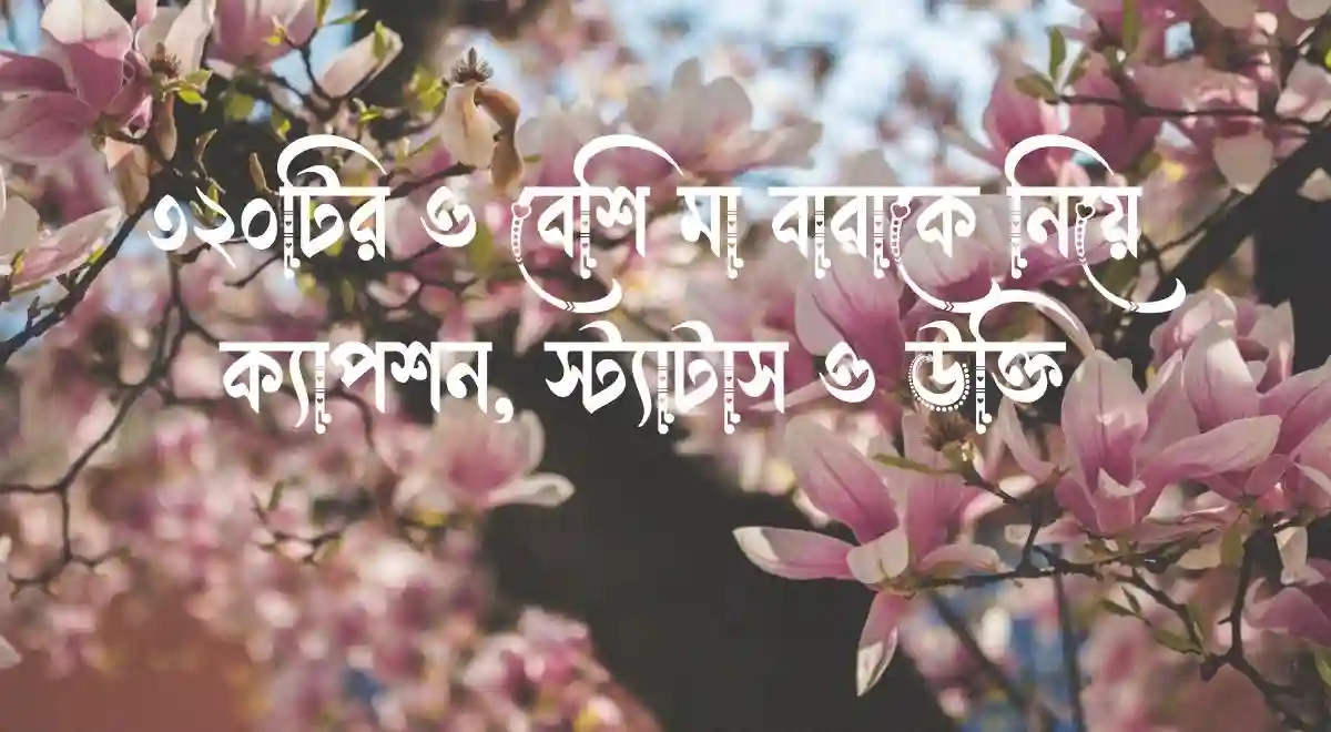 ৩২০টির ও বেশি মা বাবাকে নিয়ে ক্যাপশন, স্ট্যাটাস ও উক্তি