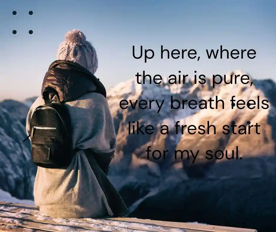 পাহাড় নিয়ে ক্যাপশন english