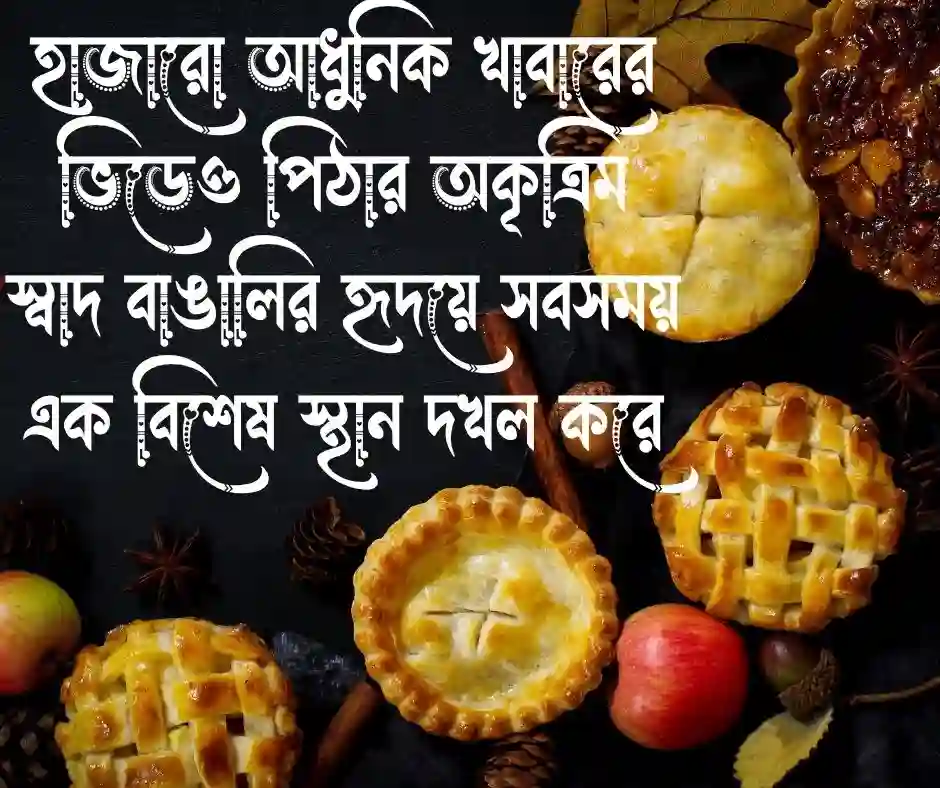 পিঠা নিয়ে ক্যাপশন