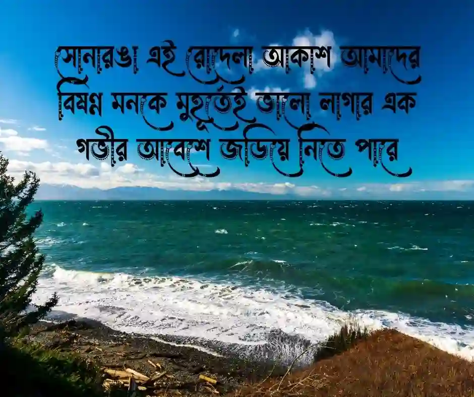 রোদেলা দুপুর নিয়ে ক্যাপশন