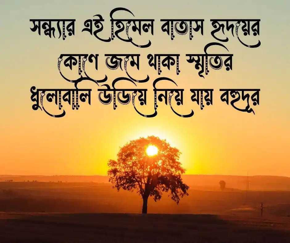 শুভ সন্ধ্যা ক্যাপশন বাংলা