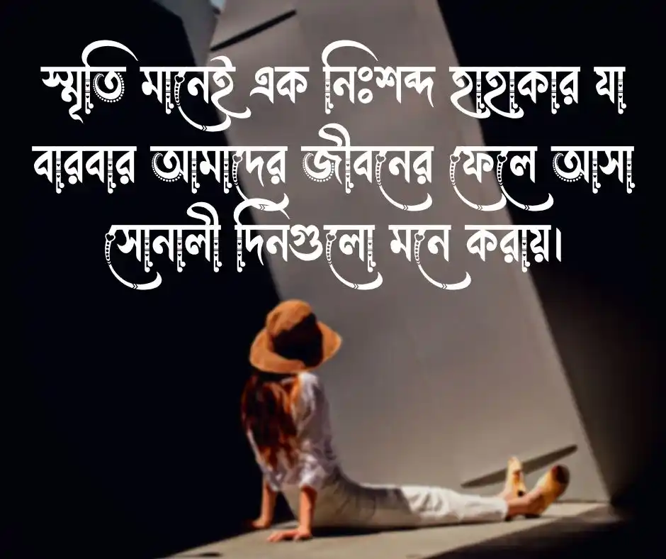 স্মৃতি নিয়ে ক্যাপশন - স্মৃতি নিয়ে স্ট্যাটাস