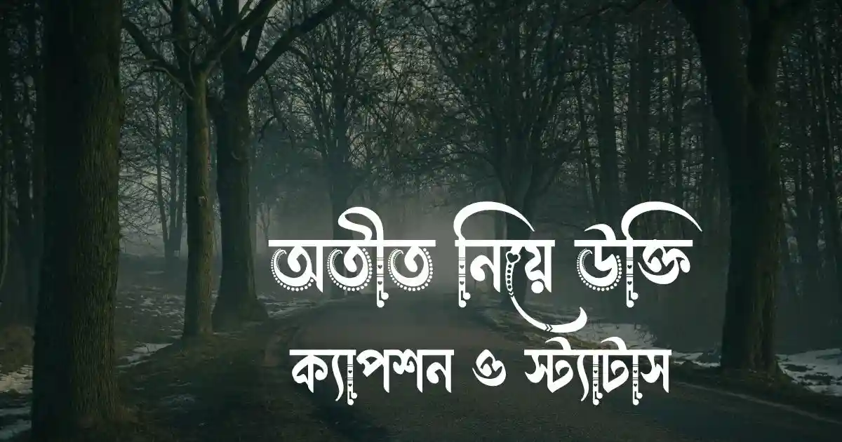 অতীত নিয়ে উক্তি, ক্যাপশন ও স্ট্যাটাস