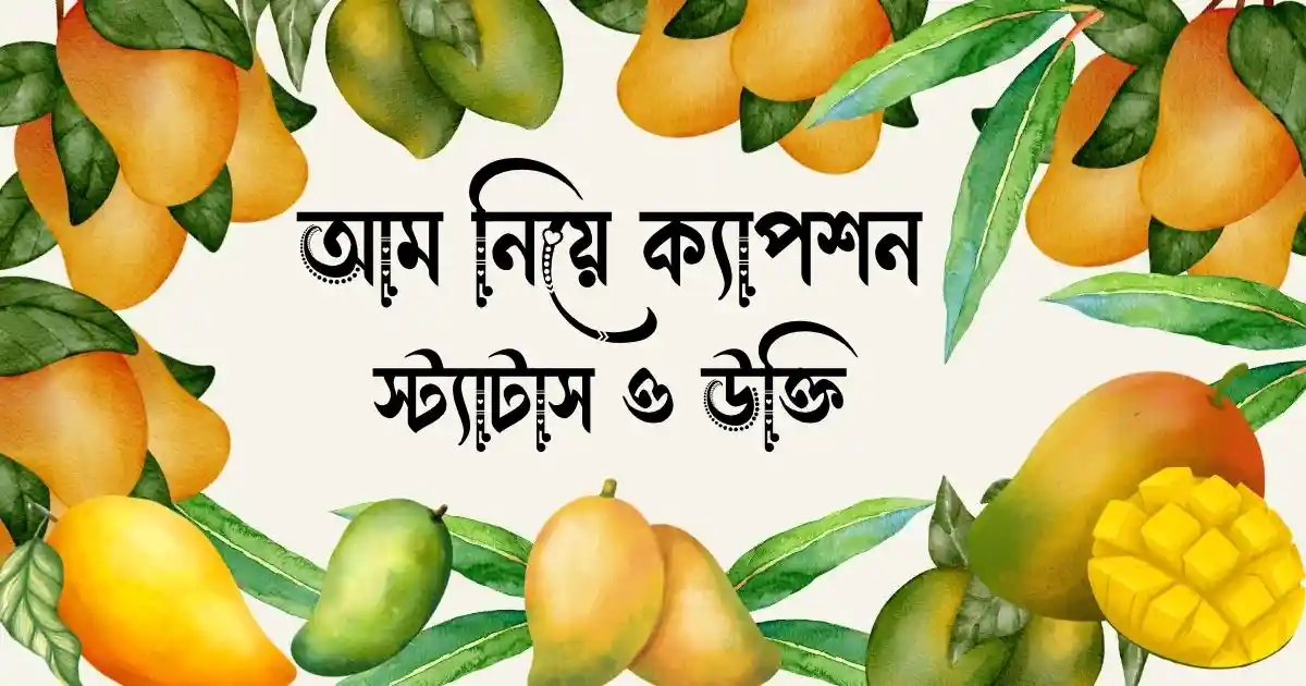 আম নিয়ে ক্যাপশন স্ট্যাটাস ও উক্তি