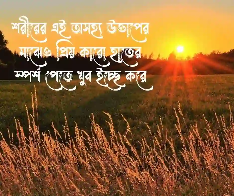 জ্বর নিয়ে ক্যাপশন