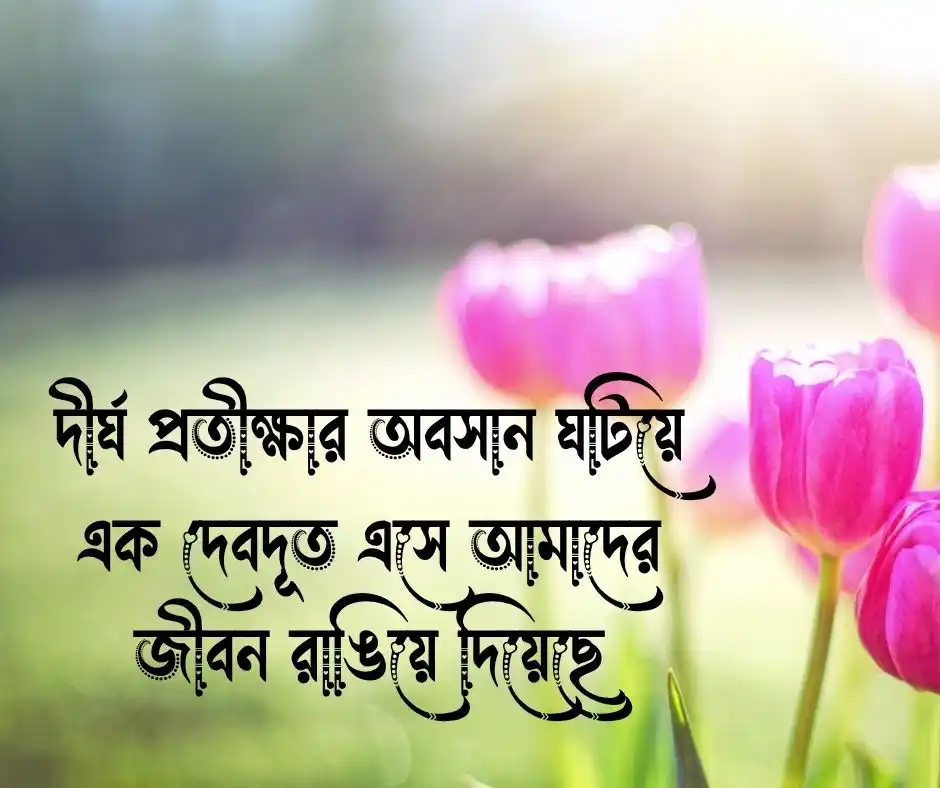 নতুন শিশুর আগমন নিয়ে স্ট্যাটাস