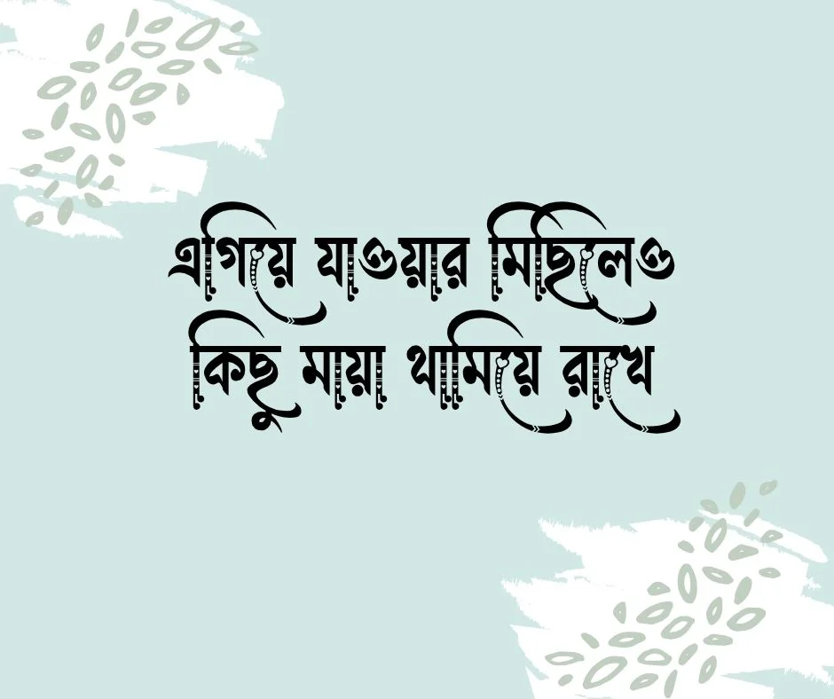 পিছুটান নিয়ে উক্তি