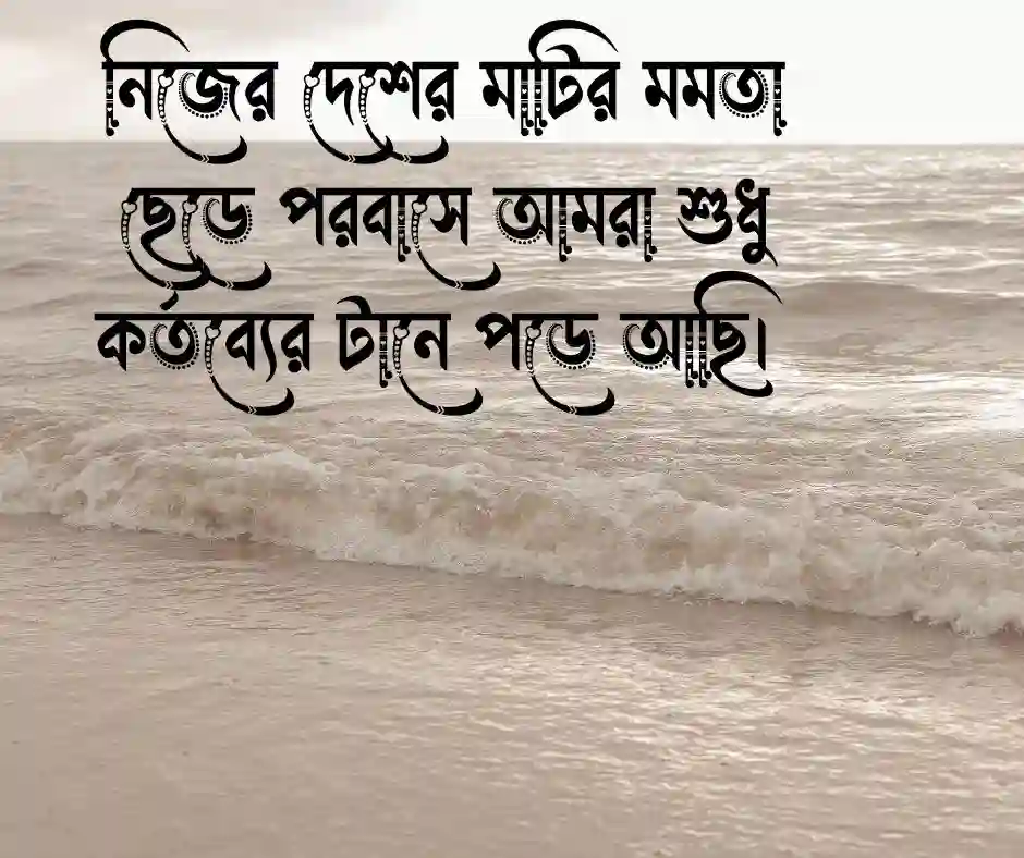 প্রবাস জীবন নিয়ে ক্যাপশন