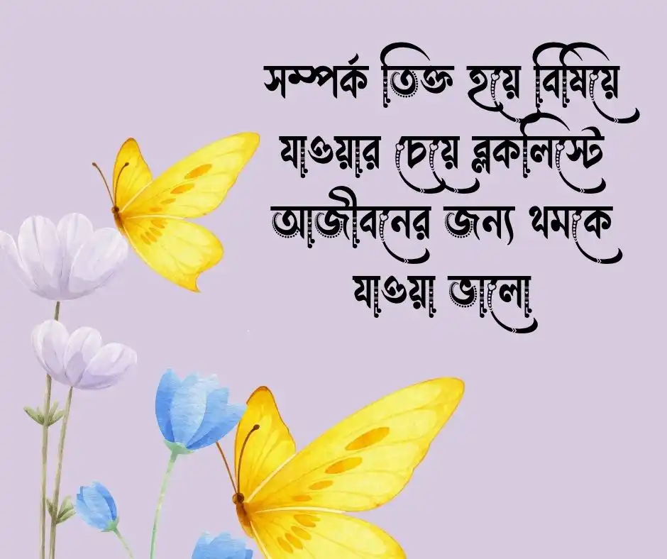 ব্লকলিস্ট নিয়ে ক্যাপশন