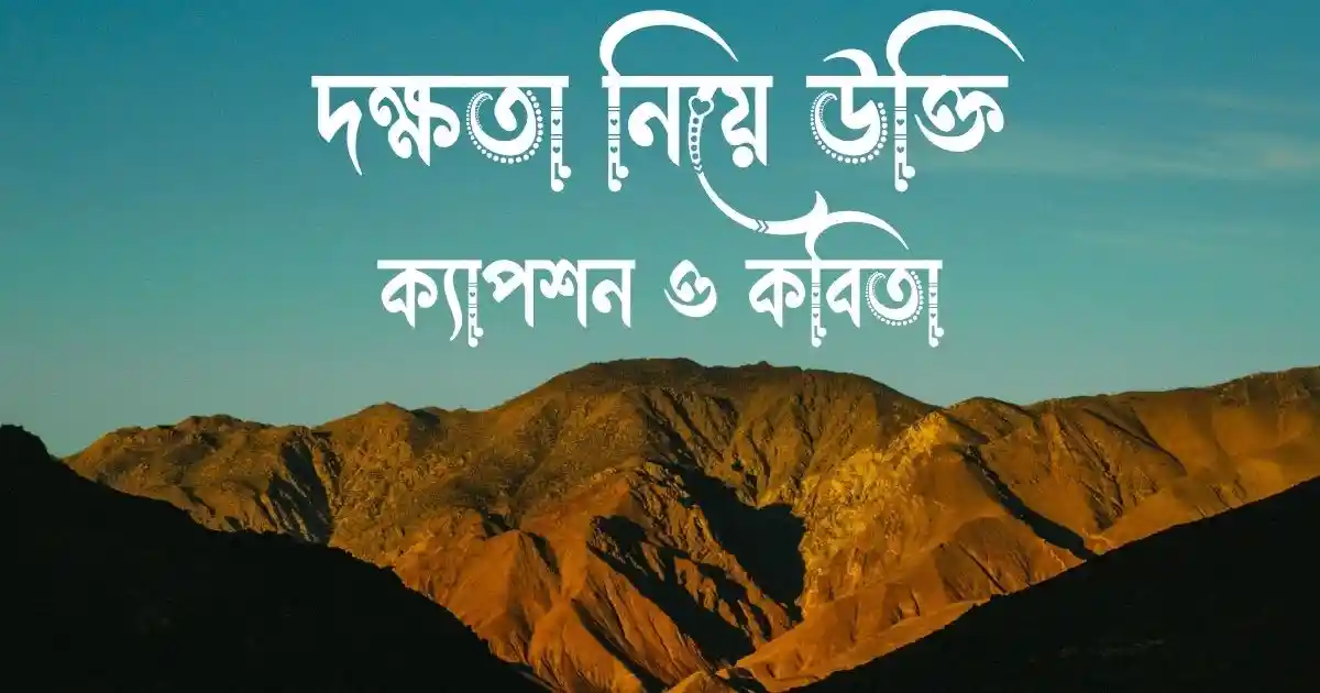 দক্ষতা নিয়ে উক্তি, ক্যাপশন ও কবিতা