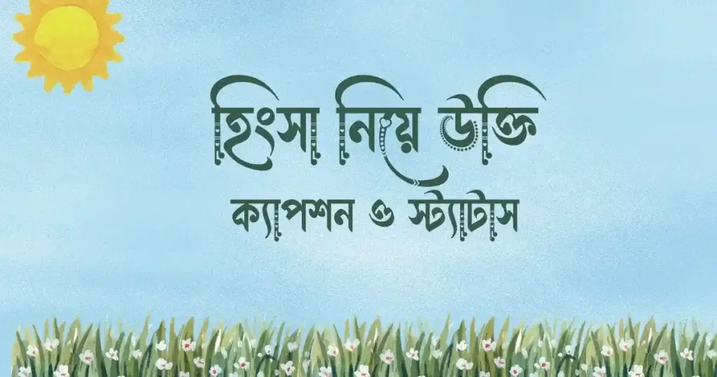 হিংসা নিয়ে উক্তি, ক্যাপশন ও স্ট্যাটাস