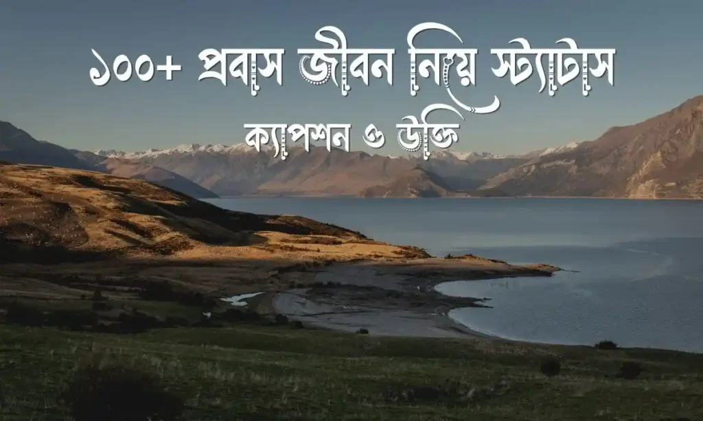 প্রবাস জীবন নিয়ে স্ট্যাটাস, ক্যাপশন ও উক্তি