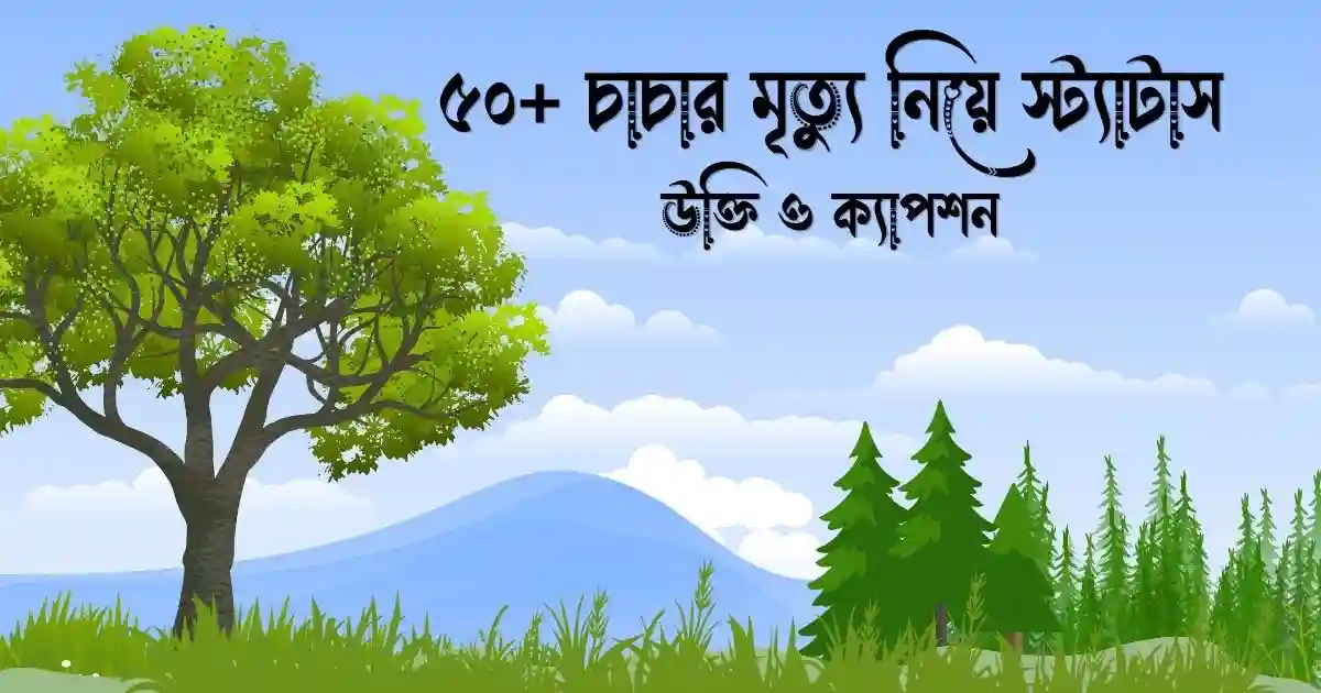 চাচার মৃত্যু নিয়ে স্ট্যাটাস, উক্তি ও ক্যাপশন