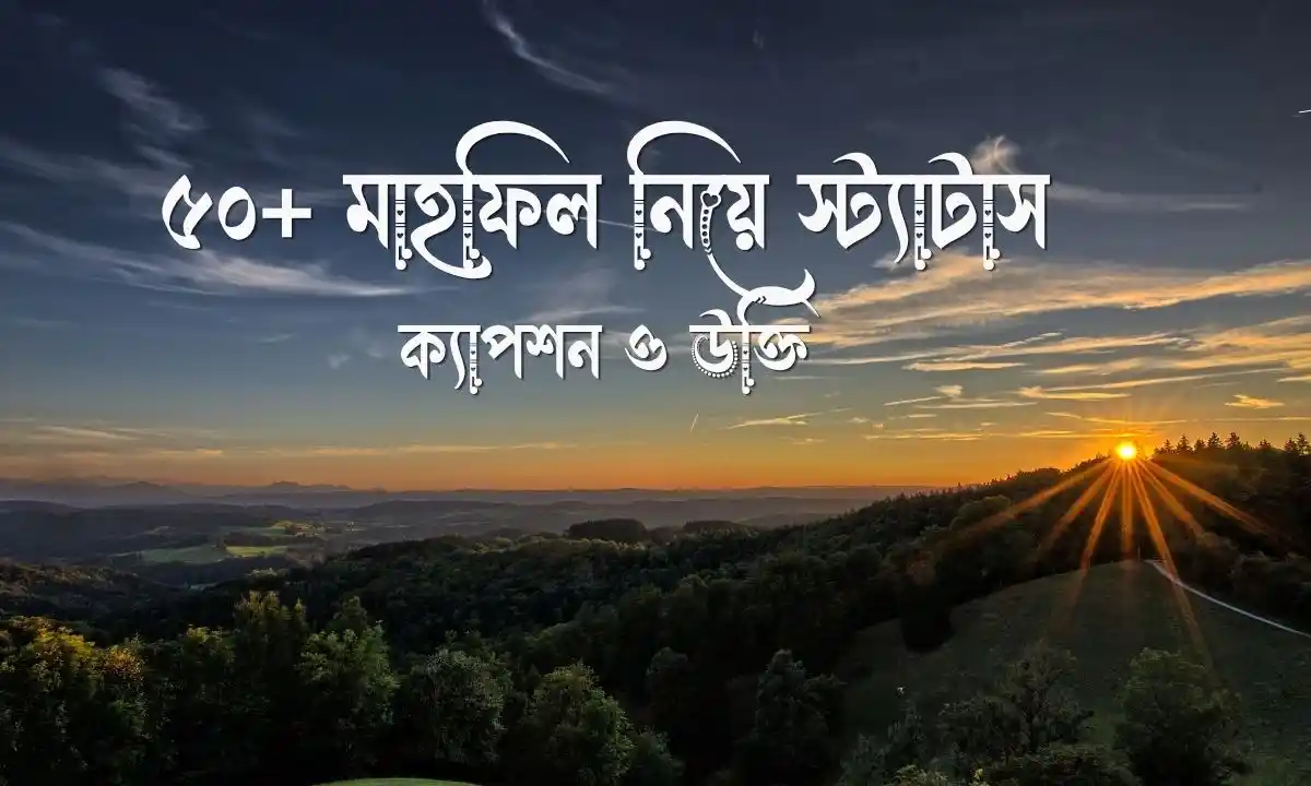 মাহফিল নিয়ে স্ট্যাটাস, ক্যাপশন ও উক্তি