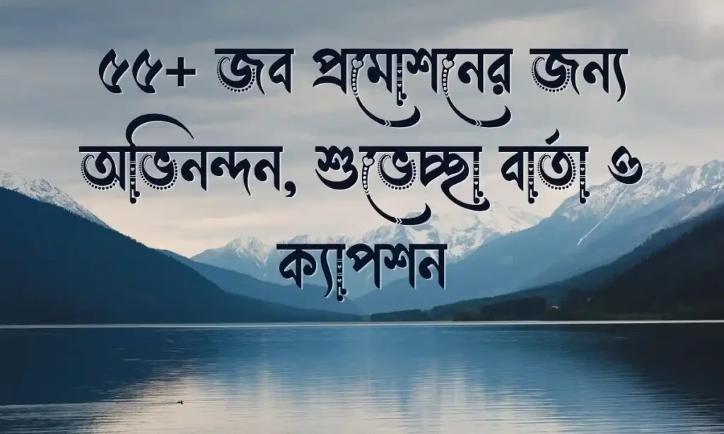 ৫৫+ জব প্রমোশনের জন্য অভিনন্দন, শুভেচ্ছা বার্তা ও ক্যাপশন