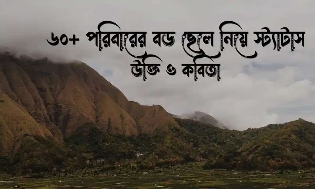 পরিবারের বড় ছেলে নিয়ে স্ট্যাটাস, উক্তি ও কবিতা