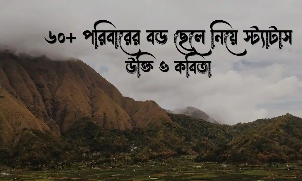 পরিবারের বড় ছেলে নিয়ে স্ট্যাটাস, উক্তি ও কবিতা